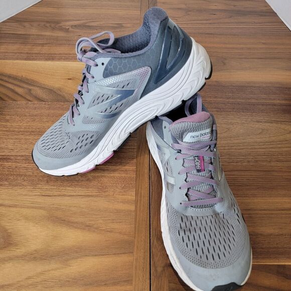 New Balance Women's Sz 11 840 v4 Grey Blue Purple W840GO4 Running Sneakers Shoes - Picture 3 of 10